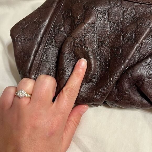 Gucci Guccissima brown abbey bag - preowned - Picture 11 of 16